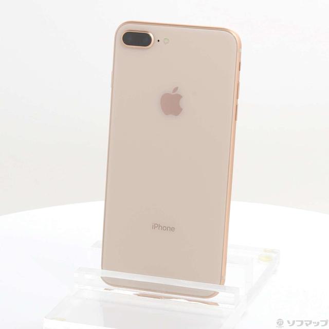 (中古)Apple iPhone8 Plus 256GB ゴールド MQ9Q2J/A SIMフリー(295-ud)