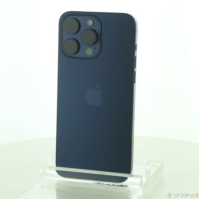 (中古)Apple iPhone15 Pro Max 256GB ブルーチタニウム MU6T3J/A SIMフリー(269-ud)