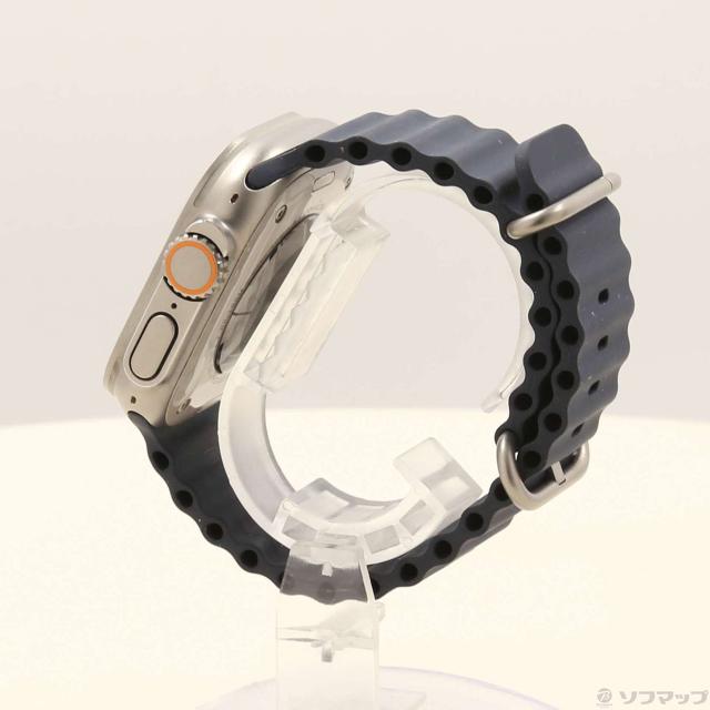 (中古)Apple Apple Watch Ultra GPS + Cellular 49mm チタニウムケース ミッドナイトオーシャンバンド(377-ud)_1