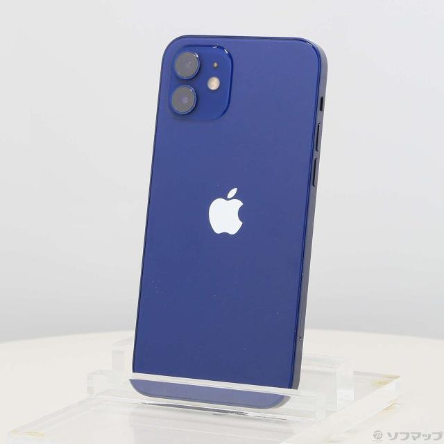 (中古)Apple iPhone12 128GB ブルー MGHX3J/A SIMフリー(297-ud)