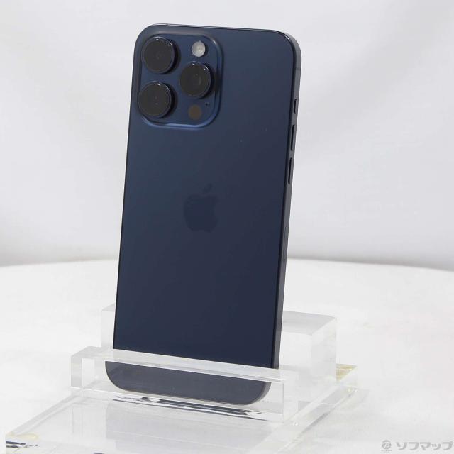 (中古)Apple iPhone15 Pro Max 256GB ブルーチタニウム NU6T3J/A SIMフリー(305-ud)
