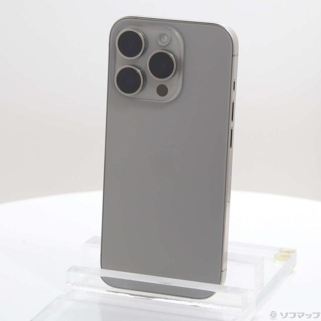 (中古)Apple iPhone15 Pro 256GB ナチュラルチタニウム MTUF3J/A SIMフリー(251-ud)