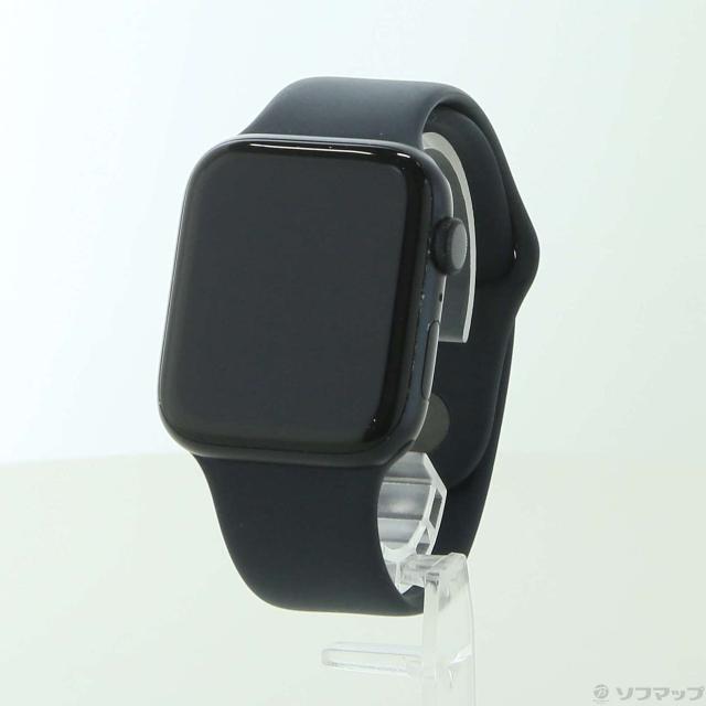 (中古)Apple Apple Watch SE 第2世代 GPS 44mm ミッドナイトアルミニウムケース ミッドナイトスポーツバンド(251-ud)