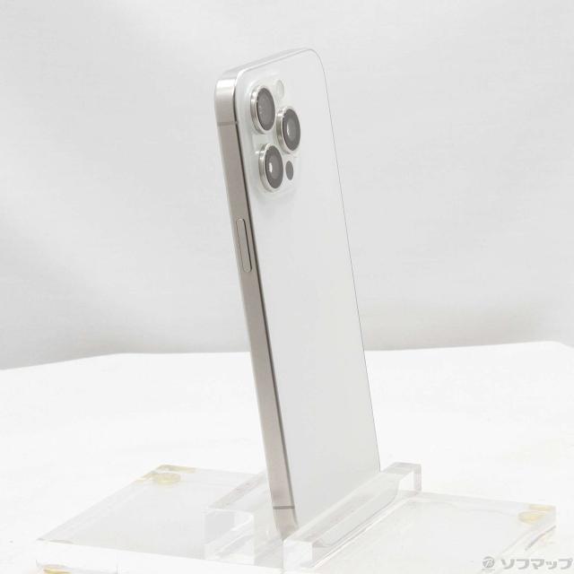 (中古)Apple iPhone15 Pro Max 256GB ホワイトチタニウム MU6Q3J/A SIMフリー(297-ud)