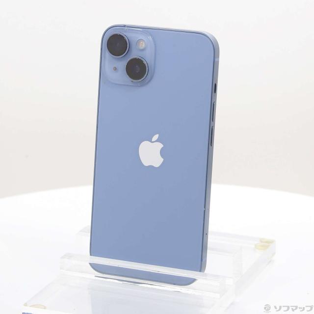 (中古)Apple iPhone14 128GB ブルー MPVJ3J/A SIMフリー(368-ud)