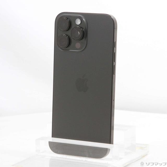 (中古)Apple (展示品) iPhone16 Pro Max 256GB ブラックチタニウム 3N528J/A SIMフリー(276-ud)
