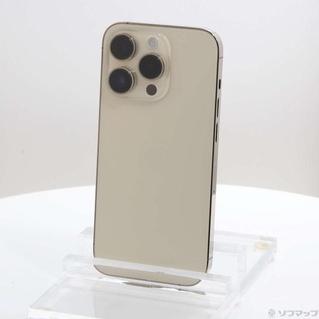 (中古)Apple iPhone14 Pro 256GB ゴールド MQ173J/A SIMフリー(269-ud)