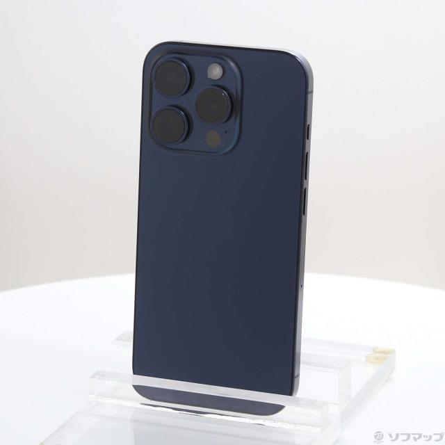 (中古)Apple iPhone15 Pro 512GB ブルーチタニウム MTUL3J/A SIMフリー(198-ud)
