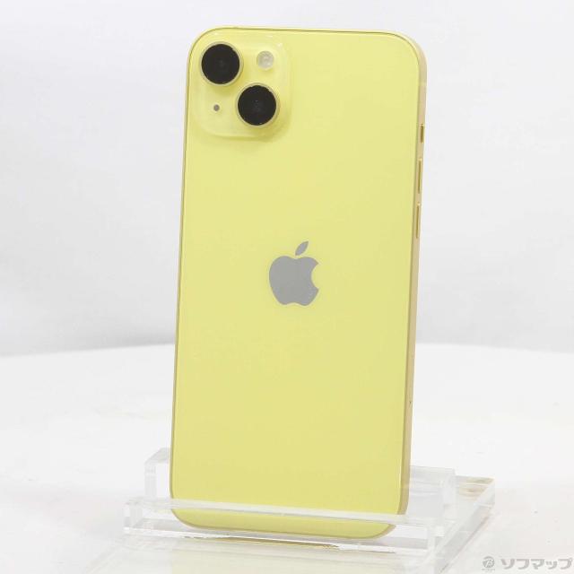 中古)Apple iPhone15 128GB イエロー MTMK3J/A SIMフリー(198-ud) 携帯
