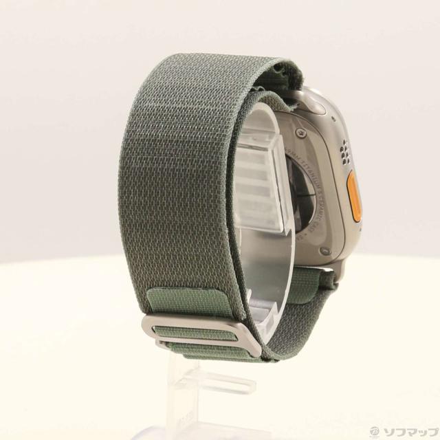 (中古)Apple Apple Watch Ultra GPS + Cellular 49mm チタニウムケース グリーンアルパインループ(377-ud)_2