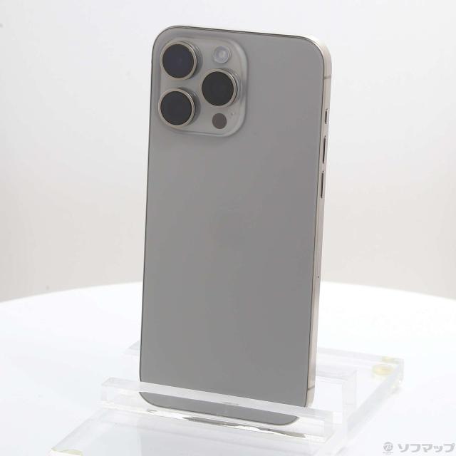 (中古)Apple iPhone15 Pro Max 256GB ナチュラルチタニウム MU6R3J/A SIMフリー(276-ud)