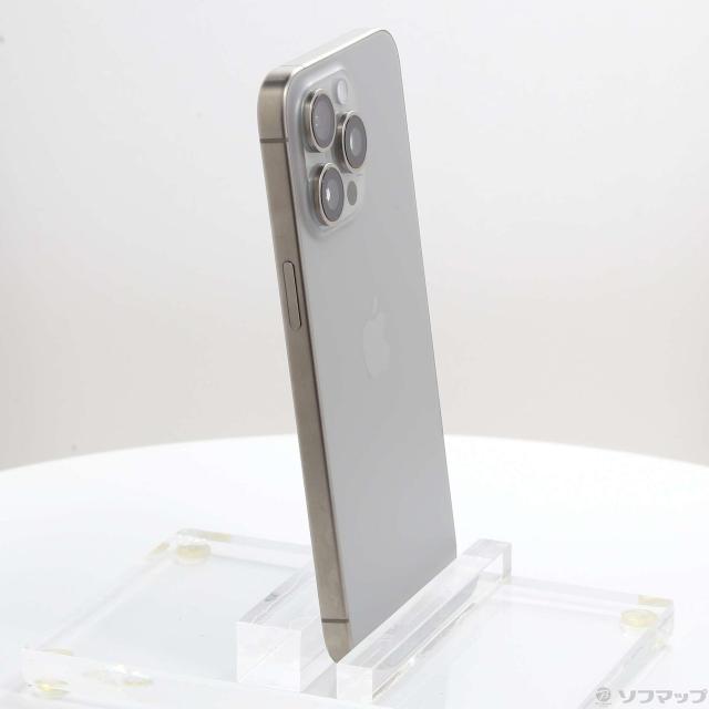 (中古)Apple iPhone15 Pro Max 256GB ナチュラルチタニウム MU6R3J/A SIMフリー(276-ud)