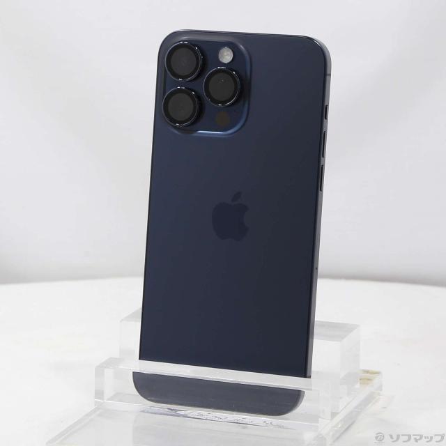 (中古)Apple iPhone15 Pro Max 256GB ブルーチタニウム MU6T3J/A SIMフリー(305-ud)