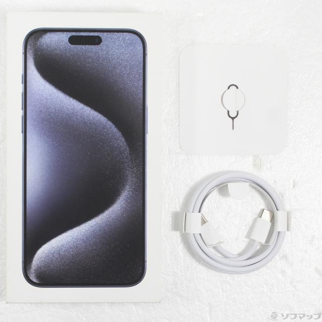 (中古)Apple iPhone15 Pro Max 256GB ブルーチタニウム MU6T3J/A SIMフリー(305-ud)