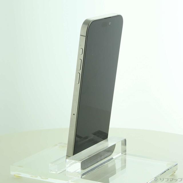 (中古)Apple iPhone15 Pro Max 256GB ホワイトチタニウム MU6Q3J/A SIMフリー(377-ud)
