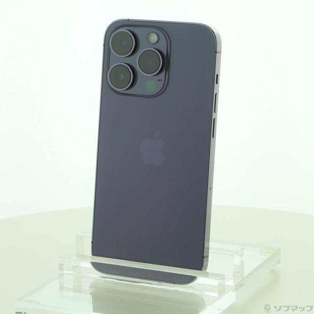 (中古)Apple iPhone14 Pro 128GB ディープパープル MQ0F3J/A SIMフリー(276-ud)