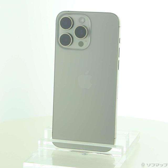 (中古)Apple iPhone15 Pro Max 256GB ナチュラルチタニウム MU6R3J/A SIMフリー(377-ud)