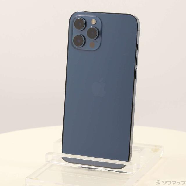 (中古)SoftBank iPhone12 Pro Max 256GB パシフィックブルー MGD23J/A SoftBank(198-ud)
