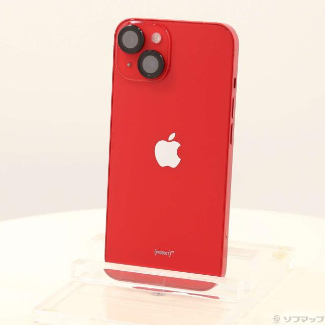 (中古)Apple iPhone14 128GB プロダクトレッド MPV93J/A SIMフリー(344-ud)