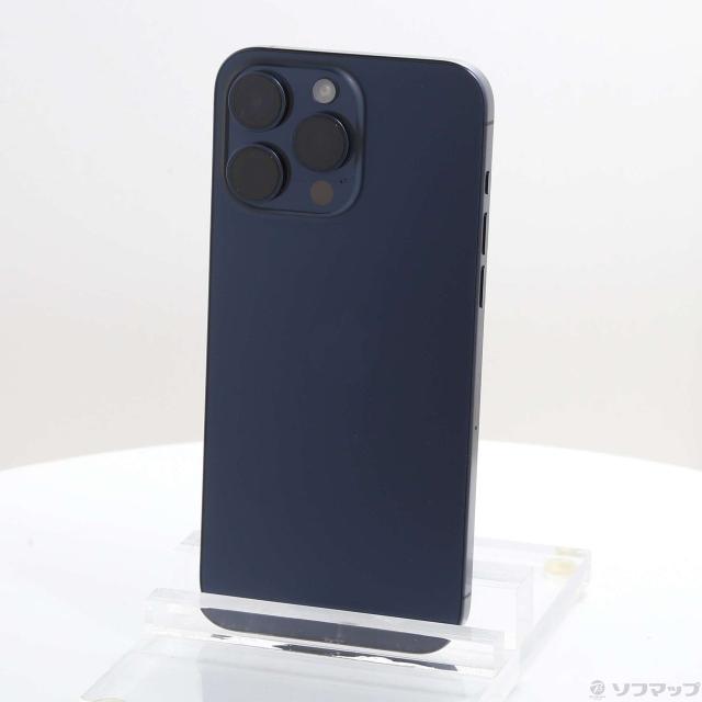 (中古)Apple iPhone15 Pro Max 256GB ブルーチタニウム MU6T3J/A SIMフリー(377-ud)
