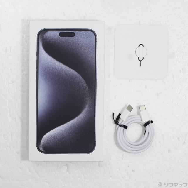 (中古)Apple iPhone15 Pro Max 256GB ブルーチタニウム MU6T3J/A SIMフリー(377-ud)