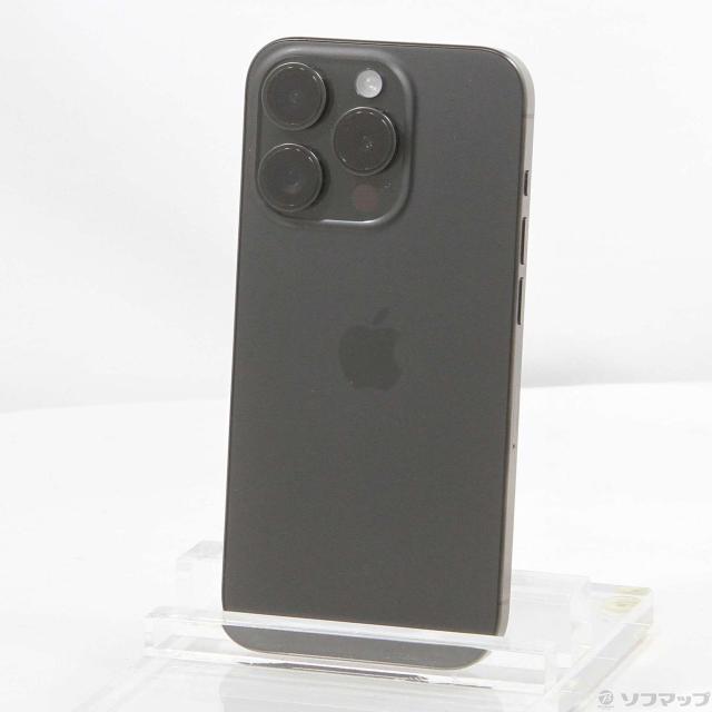 (中古)Apple iPhone15 Pro 256GB ブラックチタニウム MTUC3J/A SIMフリー(295-ud)