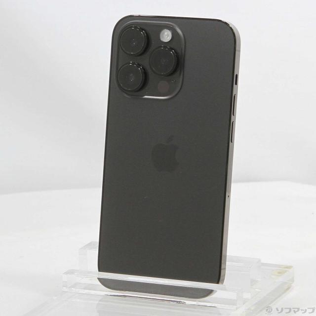 (中古)Apple iPhone14 Pro 128GB スペースブラック MPXU3J/A SIMフリー(371-ud)