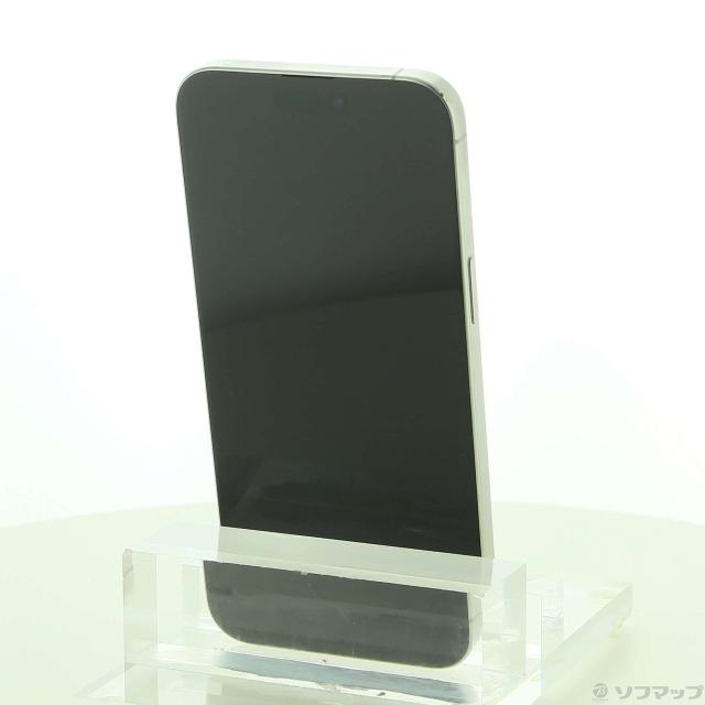 (中古)Apple iPhone15 Pro Max 256GB ホワイトチタニウム MU6Q3J/A SIMフリー(305-ud)