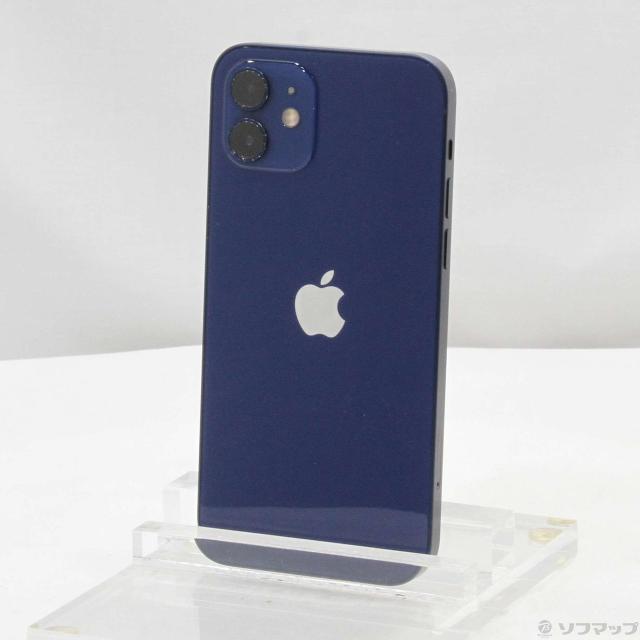 (中古)Apple iPhone12 64GB ブルー MGHR3J/A SoftBank(377-ud)