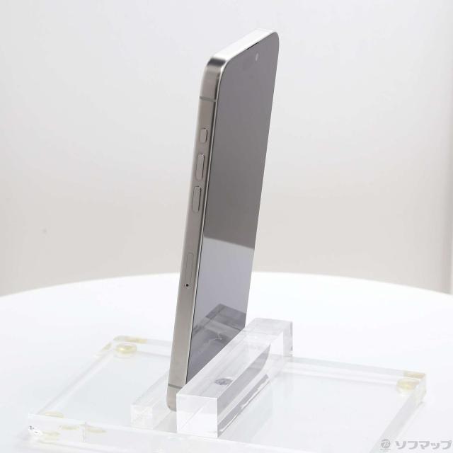 (中古)Apple iPhone15 Pro Max 256GB ホワイトチタニウム MU6Q3J/A SIMフリー(348-ud)