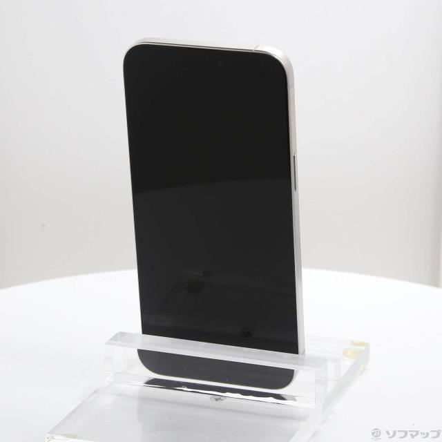 (中古)Apple iPhone15 Pro Max 256GB ホワイトチタニウム MU6Q3J/A SIMフリー(348-ud)