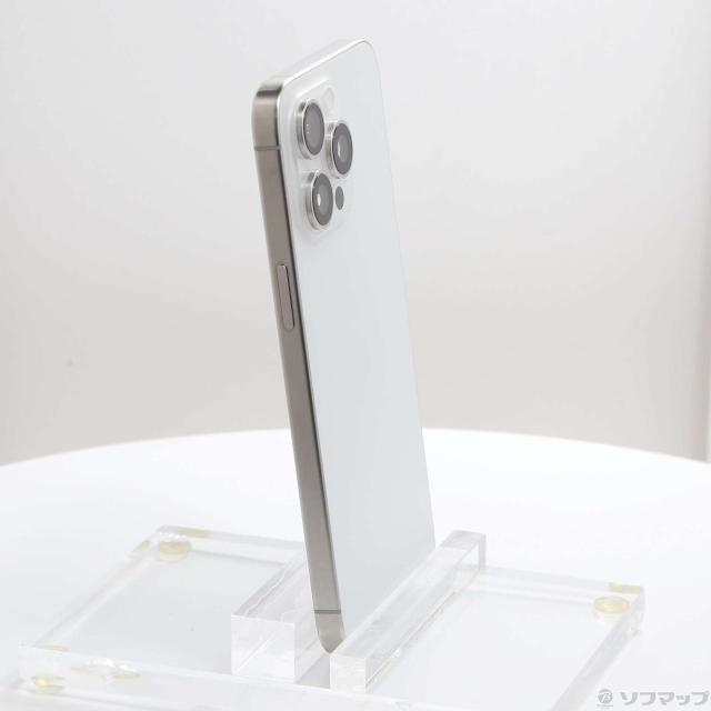 (中古)Apple iPhone15 Pro Max 256GB ホワイトチタニウム MU6Q3J/A SIMフリー(348-ud)