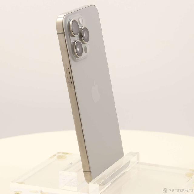(中古)Apple iPhone15 Pro Max 256GB ナチュラルチタニウム MU6R3J/A SIMフリー(251-ud)