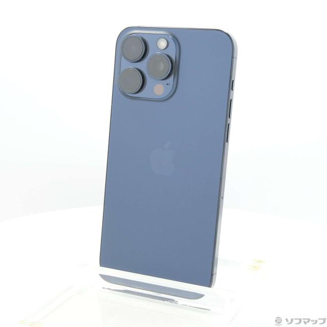 (中古)Apple iPhone15 Pro Max 256GB ブルーチタニウム NU6T3J/A SIMフリー(377-ud)