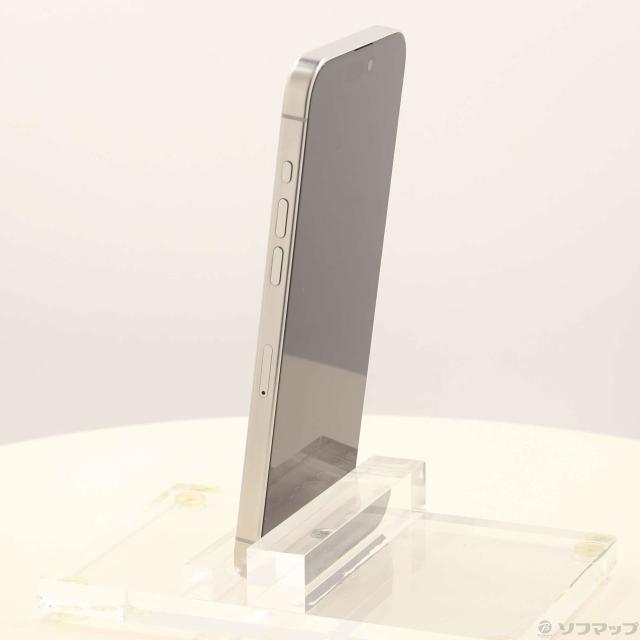 (中古)Apple iPhone15 Pro Max 256GB ホワイトチタニウム MU6Q3J/A SIMフリー(269-ud)