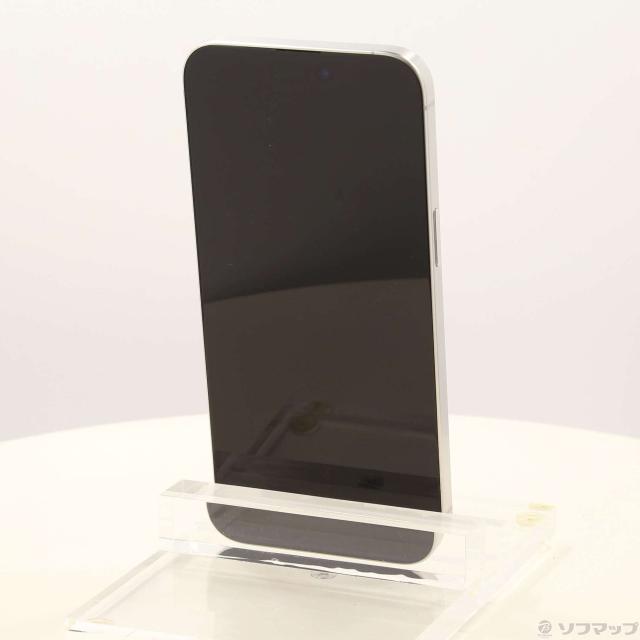 (中古)Apple iPhone15 Pro Max 256GB ホワイトチタニウム MU6Q3J/A SIMフリー(269-ud)