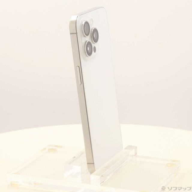 (中古)Apple iPhone15 Pro Max 256GB ホワイトチタニウム MU6Q3J/A SIMフリー(269-ud)
