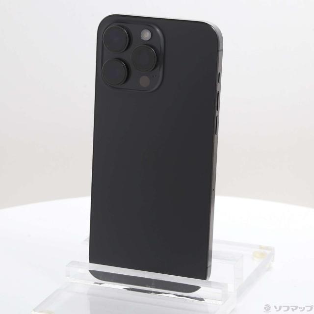(中古)Apple iPhone15 Pro Max 256GB ブラックチタニウム MU6P3J/A SIMフリー(305-ud)