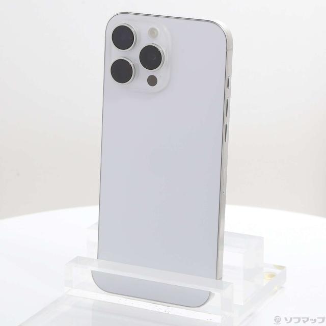 (中古)Apple iPhone16 Pro Max 1TB ホワイトチタニウム MYWR3J/A SIMフリー(377-ud)
