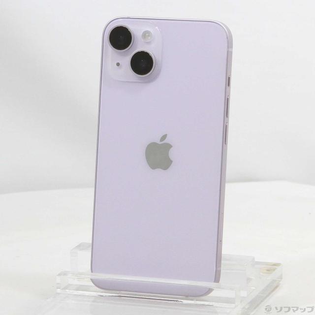 (中古)Apple iPhone14 128GB パープル MPUY3J/A SIMフリー(371-ud)