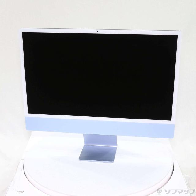 (中古)Apple iMac 24-inch Mid-2021 MGPK3J/A Apple M1 8コアCPU_8コアGPU 8GB SSD256GB ブルー (15.7 Sequoia)(377-ud)