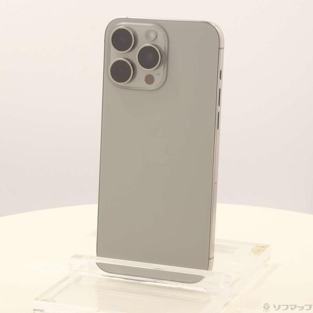 (中古)Apple iPhone15 Pro Max 256GB ナチュラルチタニウム MU6R3J/A SIMフリー(305-ud)