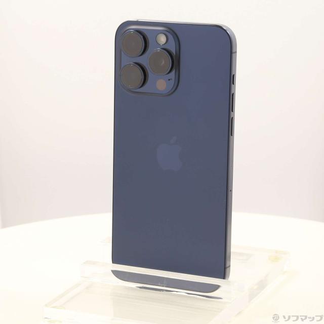 (中古)Apple iPhone15 Pro Max 256GB ブルーチタニウム MU6T3J/A SIMフリー(276-ud)