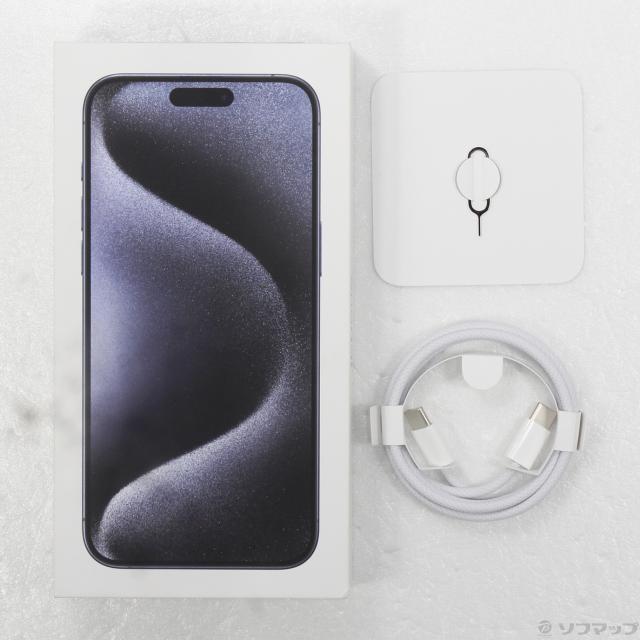 (中古)Apple iPhone15 Pro Max 256GB ブルーチタニウム MU6T3J/A SIMフリー(276-ud)