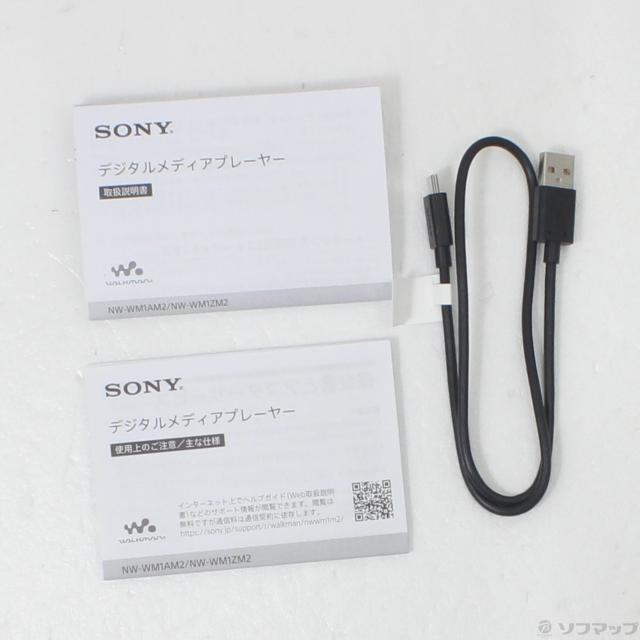 (中古)SONY WALKMAN WM1AM2 メモリ128GB+microSD ブラック NW-WM1AM2(297-ud)_4