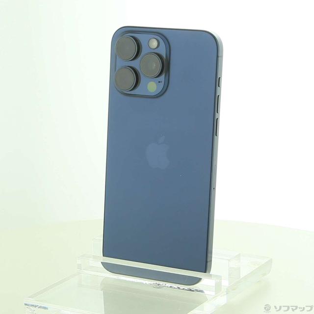 (中古)Apple iPhone15 Pro Max 256GB ブルーチタニウム MU6T3J/A SIMフリー(269-ud)