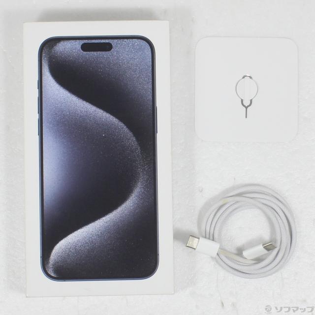 (中古)Apple iPhone15 Pro Max 256GB ブルーチタニウム MU6T3J/A SIMフリー(269-ud)