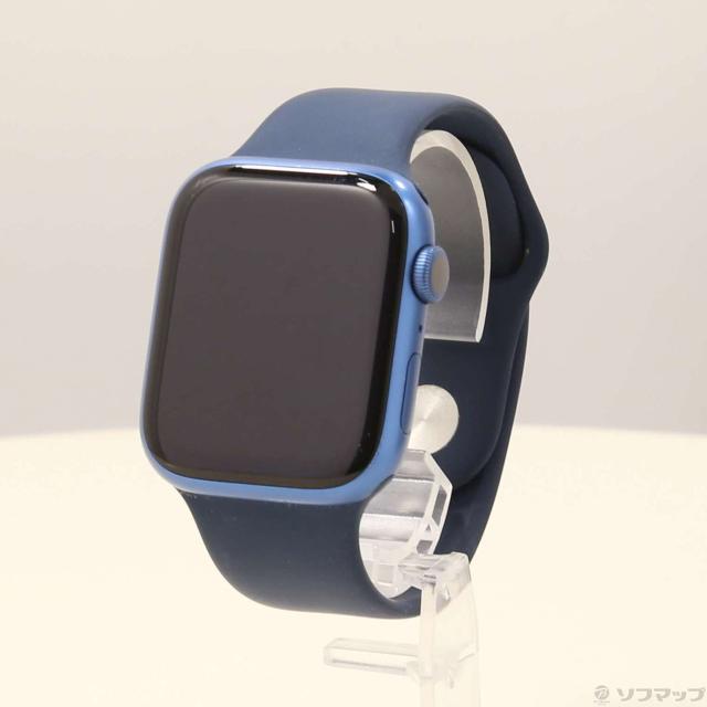 中古)Apple Apple Watch Series 7 GPS 45mm ブルーアルミニウム 中古)Apple Apple Watch Series 7 GPS 45mm ブルーアルミニウム