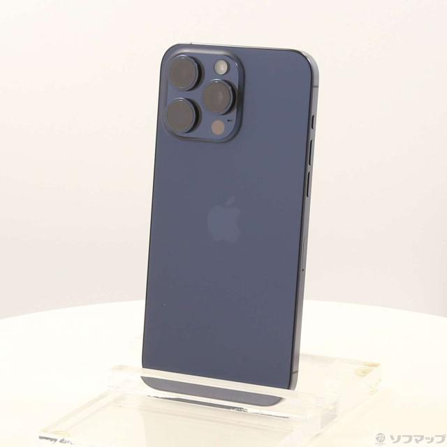 (中古)Apple iPhone15 Pro Max 256GB ブルーチタニウム MU6T3J/A SIMフリー(377-ud)