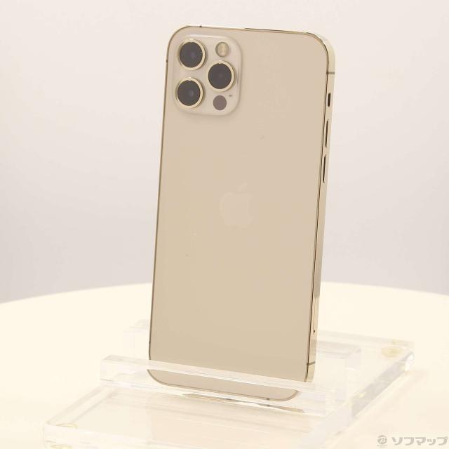 (中古)Apple iPhone12 Pro 256GB ゴールド MGMC3J/A SIMフリー(371-ud)